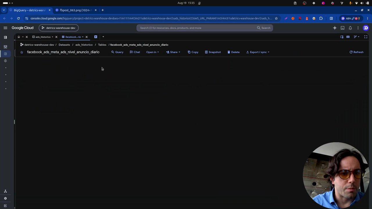 A look at the final result in BigQuery