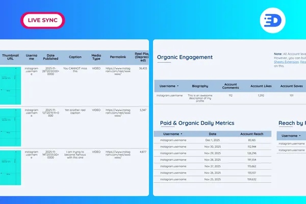 Complete Instagram Organic Monitor