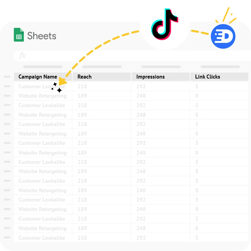 Detrics dashboard interface showing data connectors